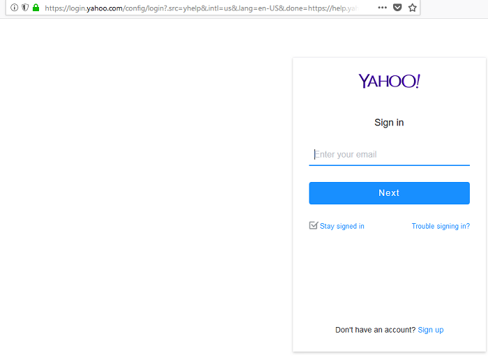 yahoo mail login ymail