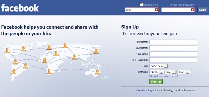 facebook com login