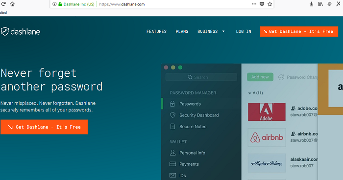 dashlane password manager